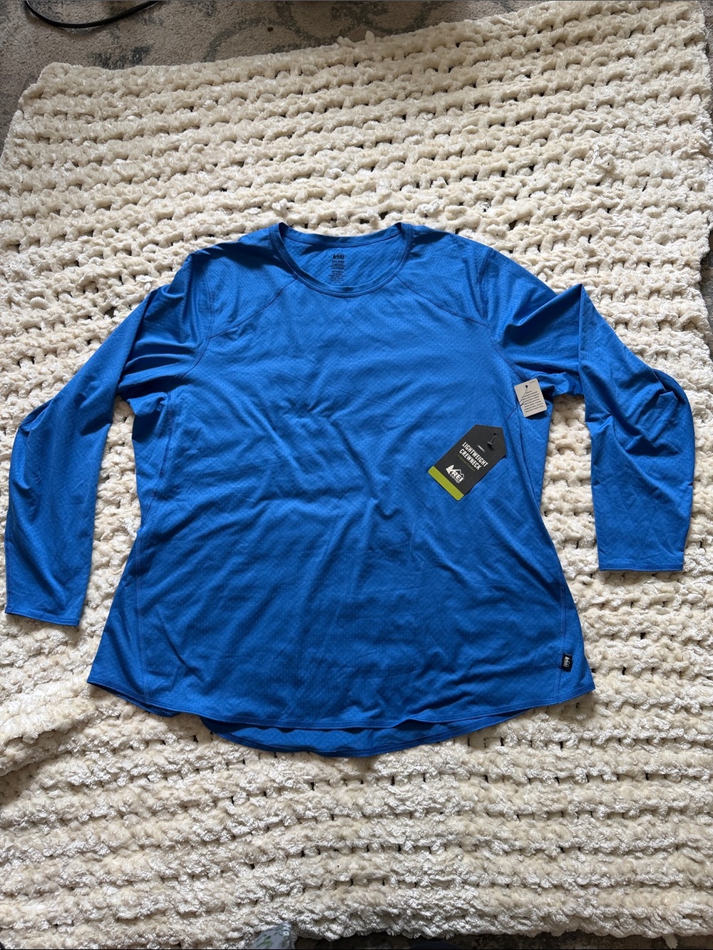 REI Co-op Women’s Lightweight Long Sleeve Crewneck 3X Blue NWT UPF 50+